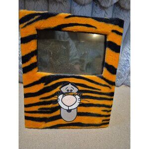 Disney “Tigger” Orange Striped Plush Furry Picture Frame For 4”x 6” Photo